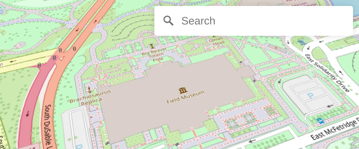 Geocode with Nominatim and the trackasia-gl-geocoder plugin.